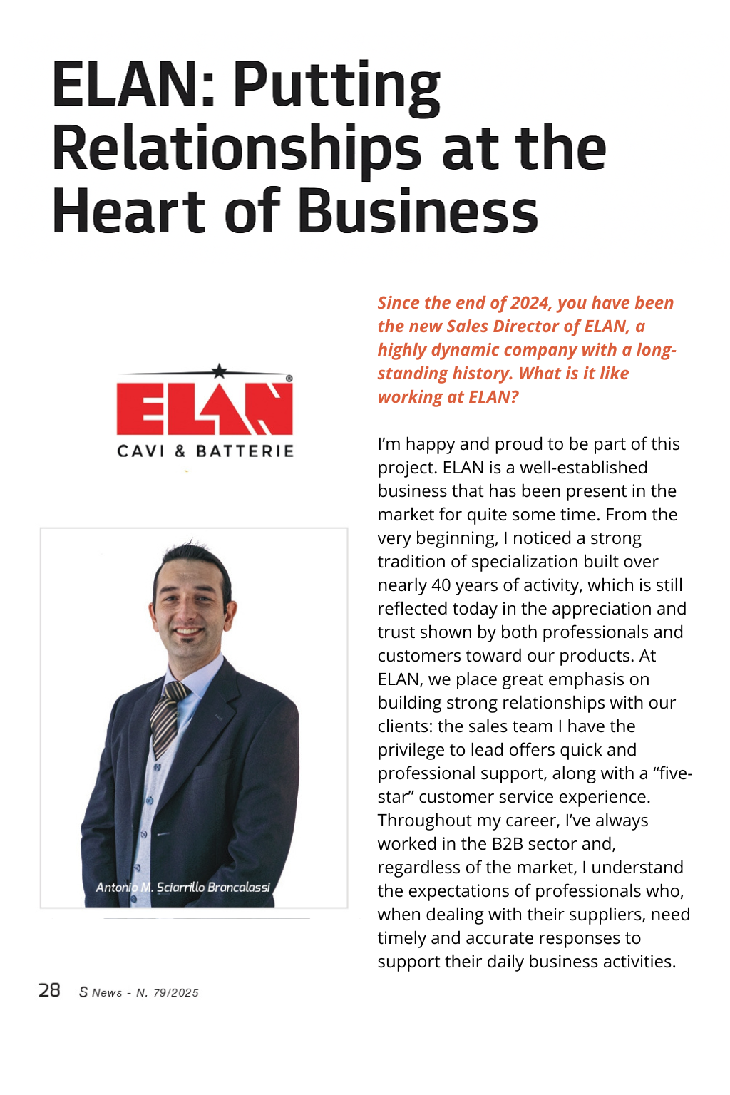 elan 79 sNews (1) Copertina S News